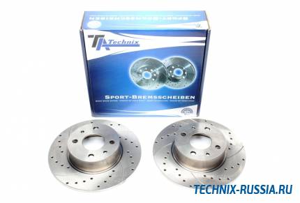 Тормозные диски 251,5mm с перфорацией и насечками Alfa Romeo 164 TA-TECHNIX EVOBS1470P