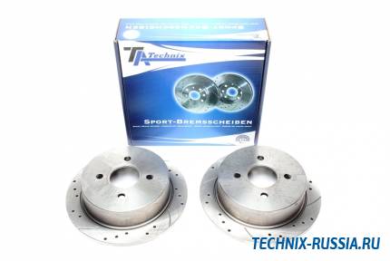 Тормозные диски 270mm с перфорацией и насечками Ford Escort V-VII TA-TECHNIX EVOBS1498P