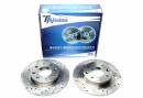 Тормозные диски 261mm с перфорацией и насечками Kia Carens TA-TECHNIX EVOBS1504P