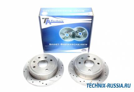 Тормозные диски 258mm с перфорацией и насечками Daewoo Evanda TA-TECHNIX EVOBS1528P