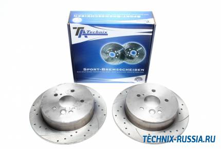 Тормозные диски 303mm с перфорацией и насечками Toyota RAV 4 II TA-TECHNIX EVOBS1596P