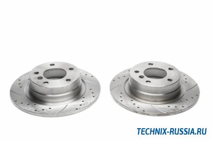 Тормозные диски 296mm с перфорацией и насечками BMW 1er E81/ 87 TA-TECHNIX EVOBS1604P