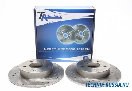 Тормозные диски 278 mm с перфорацией и насечками Nissan Primera P11 TA-TECHNIX EVOBS1621P