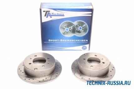 Тормозные диски 262mm с перфорацией и насечками Hyundai Matrix TA-TECHNIX EVOBS1625P