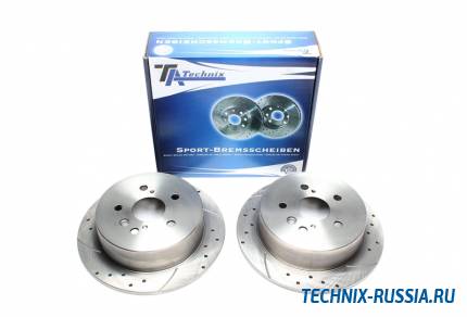 Тормозные диски 288mm с перфорацией и насечками Lexus RX 300 TA-TECHNIX EVOBS1629P