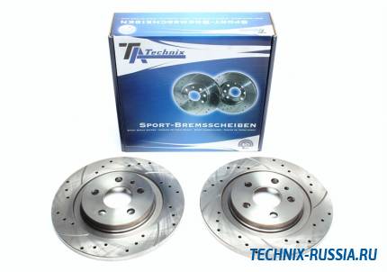 Тормозные диски 272mm с перфорацией и насечками Peugeot 807 TA-TECHNIX EVOBS1726P