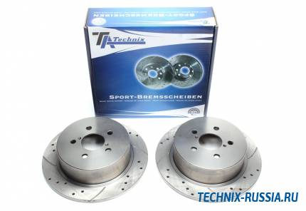 Тормозные диски 274mm с перфорацией и насечками Subaru Legacy BL BP TA-TECHNIX EVOBS1751P