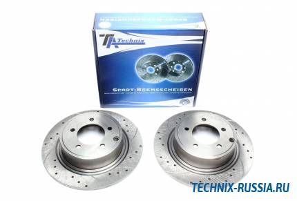 Тормозные диски 302mm с перфорацией и насечками Chrysler Sebring Cabriolet TA-TECHNIX EVOBS1849P