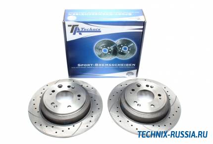 Тормозные диски 305mm с перфорацией и насечками Honda Accord VIII TA-TECHNIX EVOBS1865P