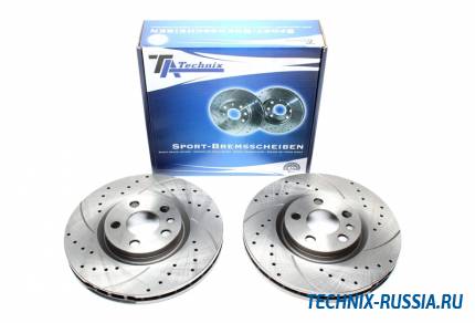 Тормозные диски 285mm с перфорацией и насечками Peugeot Expert Pritsche TA-TECHNIX EVOBS20010P