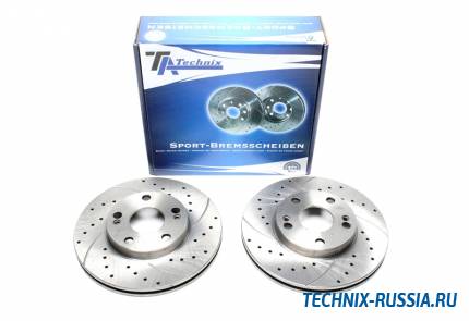 Тормозные диски 262mm с перфорацией и насечками Renault Laguna I TA-TECHNIX EVOBS20017P