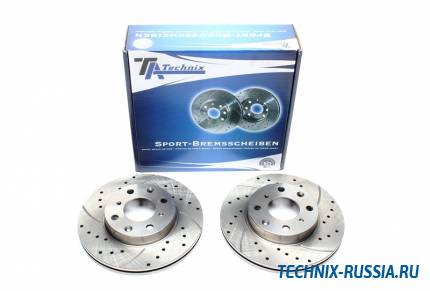 Тормозные диски 242mm с перфорацией и насечками Honda CRX I TA-TECHNIX EVOBS2003P