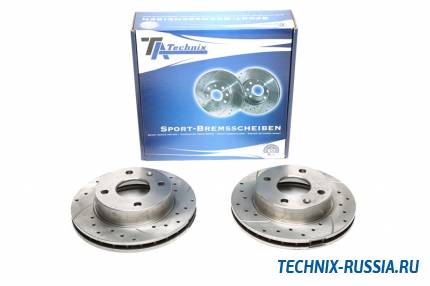 Тормозные диски 239,5mm с перфорацией и насечками Ford Escort III TA-TECHNIX EVOBS2005P