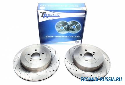 Тормозные диски 316mm с перфорацией и насечками Subaru Impreza седан TA-TECHNIX EVOBS20124P