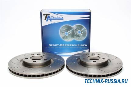 Тормозные диски 333 mm с перфорацией и насечками VW Transporter V TA-TECHNIX EVOBS20166P