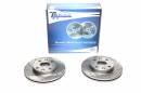 Тормозные диски 235mm с перфорацией и насечками Kia Rio DC седан TA-TECHNIX EVOBS20237P