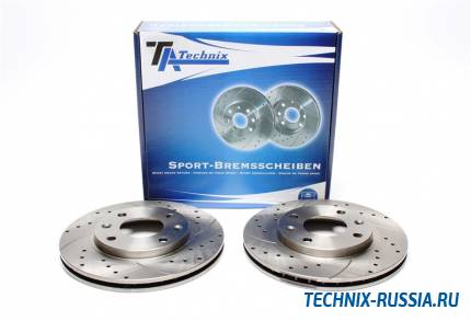 Тормозные диски 247 mm с перфорацией и насечками Peugeot 306 TA-TECHNIX EVOBS2024P