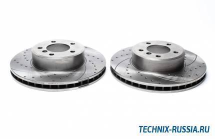 Тормозные диски 324 mm с перфорацией и насечками BMW E64 TA-TECHNIX EVOBS20344P