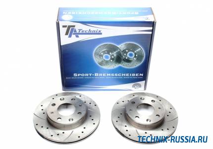 Тормозные диски 231mm с перфорацией и насечками Honda Civic IV Хетчбэк TA-TECHNIX EVOBS2037P