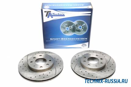 Тормозные диски 276mm с перфорацией и насечками Mitsubishi Galant VI SW TA-TECHNIX EVOBS20433P