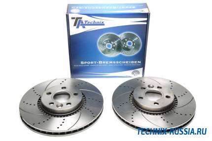 Тормозные диски 316mm с перфорацией и насечками Volvo S80 II TA-TECHNIX EVOBS20485P