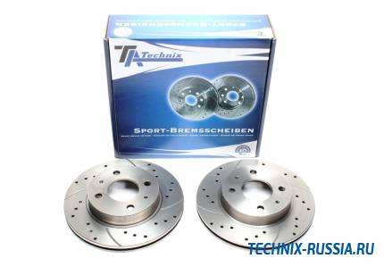 Тормозные диски 240mm с перфорацией и насечками Nissan Sunny III Traveller Y10 TA-TECHNIX EVOBS2066P