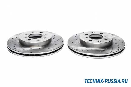 Тормозные диски 262mm с перфорацией и насечками Honda CRX II/III ED EE/ EH EG TA-TECHNIX EVOBS2073P