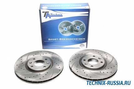 Тормозные диски 302mm с перфорацией и насечками Peugeot 3008 TA-TECHNIX EVOBS20781P