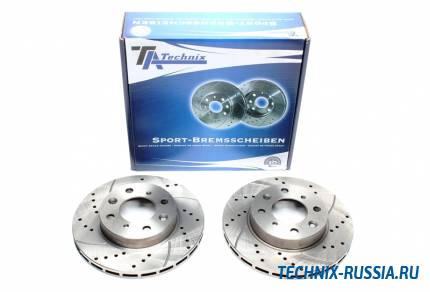 Тормозные диски 236mm с перфорацией и насечками Mitsubishi Colt IV CA TA-TECHNIX EVOBS2079P