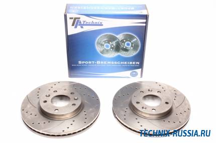 Тормозные диски 295,7mm с перфорацией и насечками Mazda CX-7 TA-TECHNIX EVOBS20913P