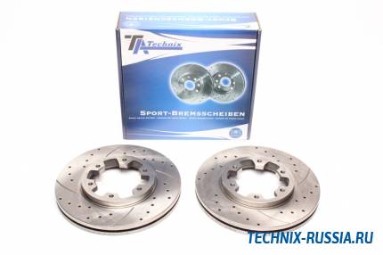 Тормозные диски 276,7mm с перфорацией и насечками Ford Maverick TA-TECHNIX EVOBS2114P