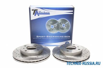 Тормозные диски 257 mm с перфорацией и насечками Nissan Primera Traveller WP10 TA-TECHNIX EVOBS2133P