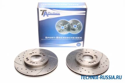 Тормозные диски 276mm с перфорацией и насечками Mitsubishi Eclipse I TA-TECHNIX EVOBS2184P