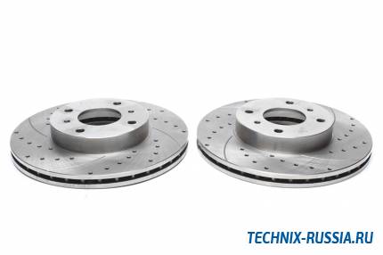 Тормозные диски 280 mm с перфорацией и насечками Nissan 200 SX S13 TA-TECHNIX EVOBS2208P