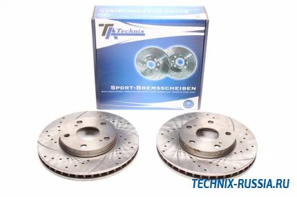 Тормозные диски 275mm с перфорацией и насечками Toyota Camry V10 TA-TECHNIX EVOBS2209P