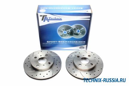 Тормозные диски 238mm с перфорацией и насечками Toyota Celica T18 Coupe TA-TECHNIX EVOBS2214P