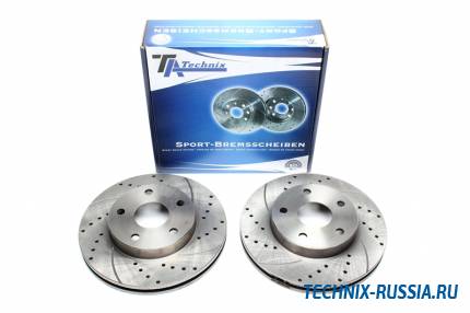 Тормозные диски 271mm с перфорацией и насечками Toyota Previa TA-TECHNIX EVOBS2223P