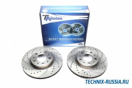 Тормозные диски 280mm с перфорацией и насечками Volvo S70 TA-TECHNIX EVOBS2234P