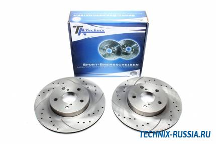 Тормозные диски 301,5mm с перфорацией и насечками Toyota RAV 4 I TA-TECHNIX EVOBS2259P