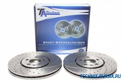 Тормозные диски 287,7 mm с перфорацией и насечками VW Vento TA-TECHNIX EVOBS2264P