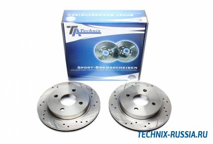 Тормозные диски 252,6mm с перфорацией и насечками Ford Mondeo I GBP TA-TECHNIX EVOBS2326P