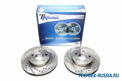 Тормозные диски 255mm с перфорацией и насечками Toyota Celica T23 TA-TECHNIX EVOBS2344P