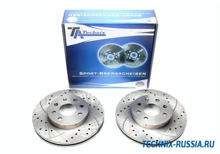 Тормозные диски 297mm с перфорацией и насечками Land Rover Range Rover II TA-TECHNIX EVOBS2463P