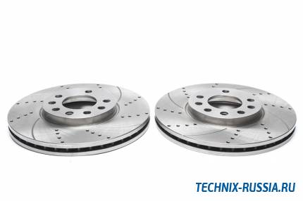 Тормозные диски 288 mm с перфорацией и насечками Opel Calibra A TA-TECHNIX EVOBS2477P