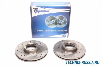 Тормозные диски 252mm с перфорацией и насечками Renault R20 / R30 TA-TECHNIX EVOBS2519P