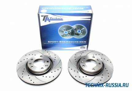 Тормозные диски 283mm с перфорацией и насечками Citroen XM Break TA-TECHNIX EVOBS2524P