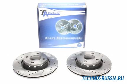 Тормозные диски 280mm с перфорацией и насечками Audi 80 B4 TA-TECHNIX EVOBS2525P