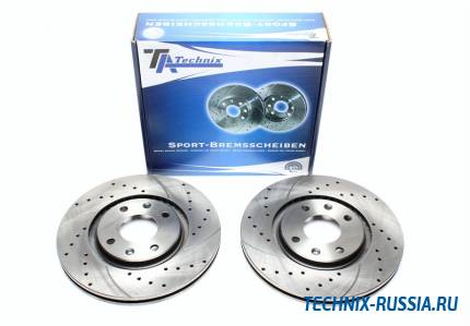 Тормозные диски 283mm с перфорацией и насечками Citroen Xsara Break TA-TECHNIX EVOBS2526P