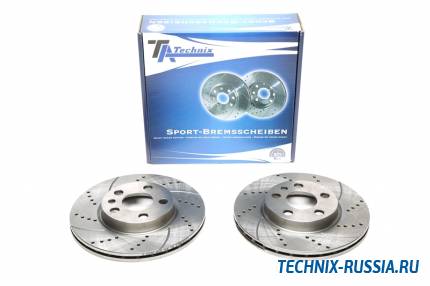 Тормозные диски 257mm с перфорацией и насечками Peugeot 806 TA-TECHNIX EVOBS2532P