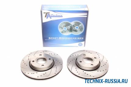 Тормозные диски 278mm с перфорацией и насечками Ford Cougar TA-TECHNIX EVOBS2534P